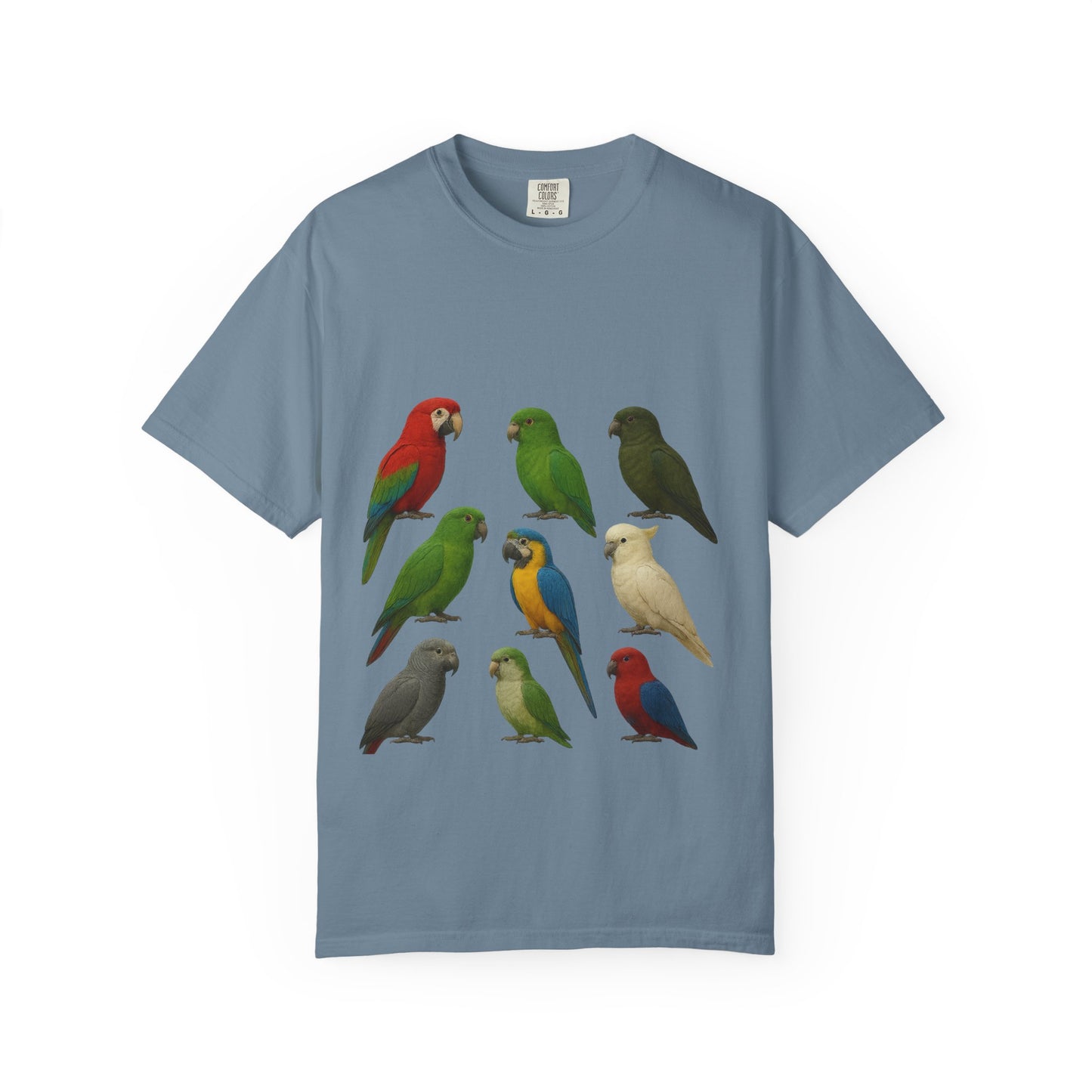 Bird Lover Graphic Shirt. Birdwatcher, Gift Idea. Birdwatching Tshirt Present. Bird Nerd Colorful Parrot Graphic Tee, Vibrant Bird Art Tee