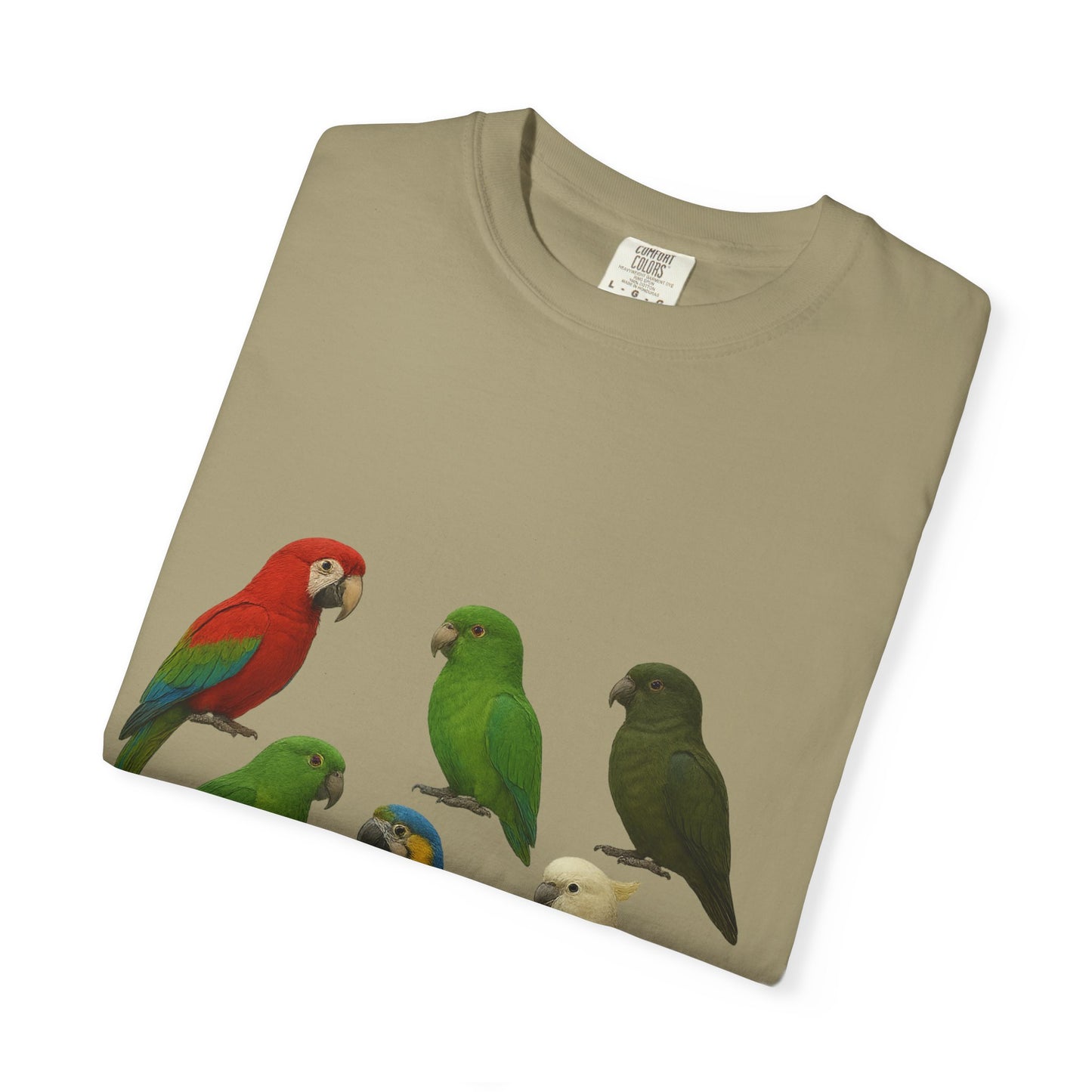 Bird Lover Graphic Shirt. Birdwatcher, Gift Idea. Birdwatching Tshirt Present. Bird Nerd Colorful Parrot Graphic Tee, Vibrant Bird Art Tee