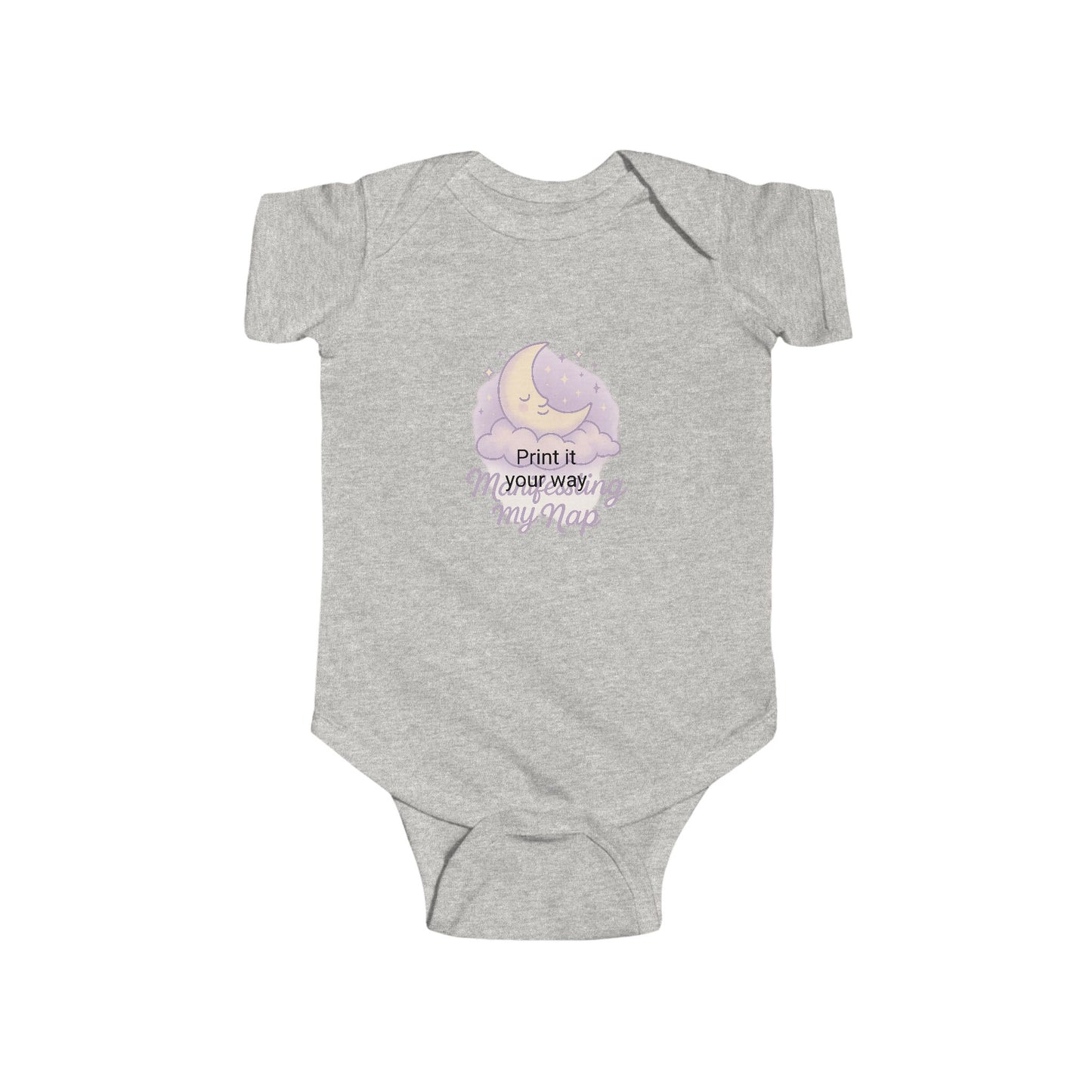 Adorable Infant Bodysuit - "Manifesting My Nap", Baby Shower Gift, Cute Baby Outfit, Toddler Apparel, Sleepy Time Clothing, Newborn