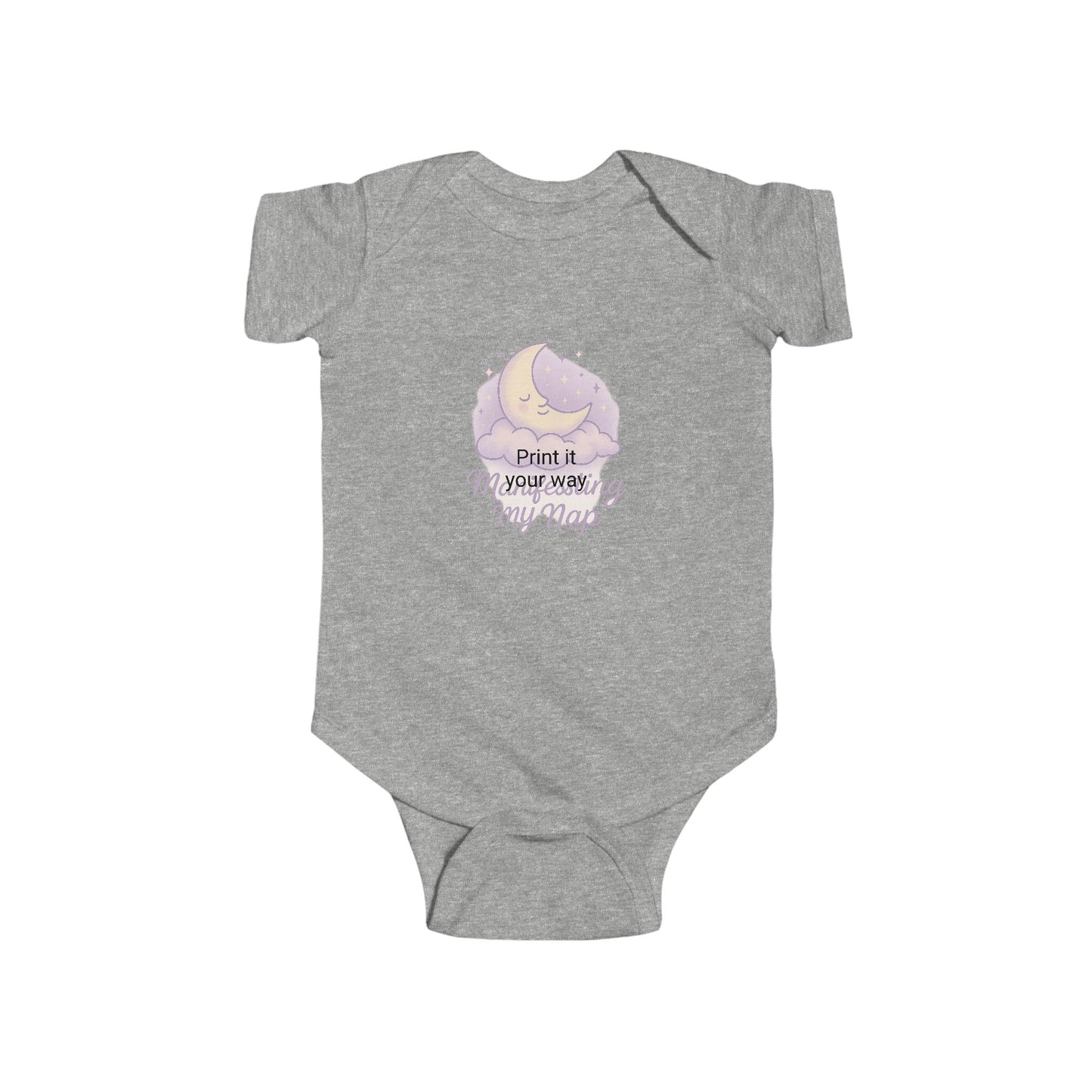 Adorable Infant Bodysuit - "Manifesting My Nap", Baby Shower Gift, Cute Baby Outfit, Toddler Apparel, Sleepy Time Clothing, Newborn