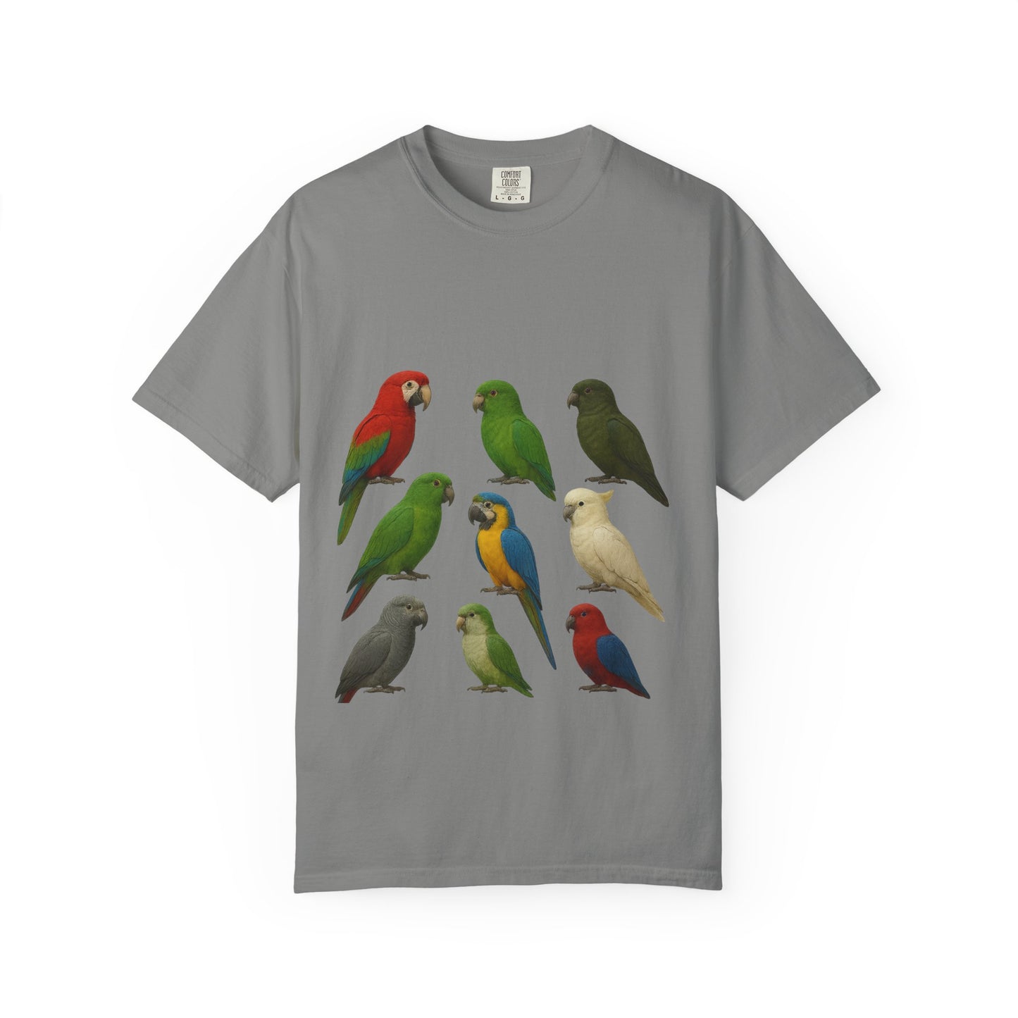 Bird Lover Graphic Shirt. Birdwatcher, Gift Idea. Birdwatching Tshirt Present. Bird Nerd Colorful Parrot Graphic Tee, Vibrant Bird Art Tee