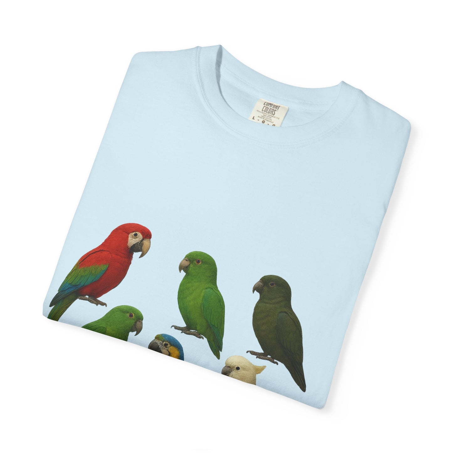 Bird Lover Graphic Shirt. Birdwatcher, Gift Idea. Birdwatching Tshirt Present. Bird Nerd Colorful Parrot Graphic Tee, Vibrant Bird Art Tee