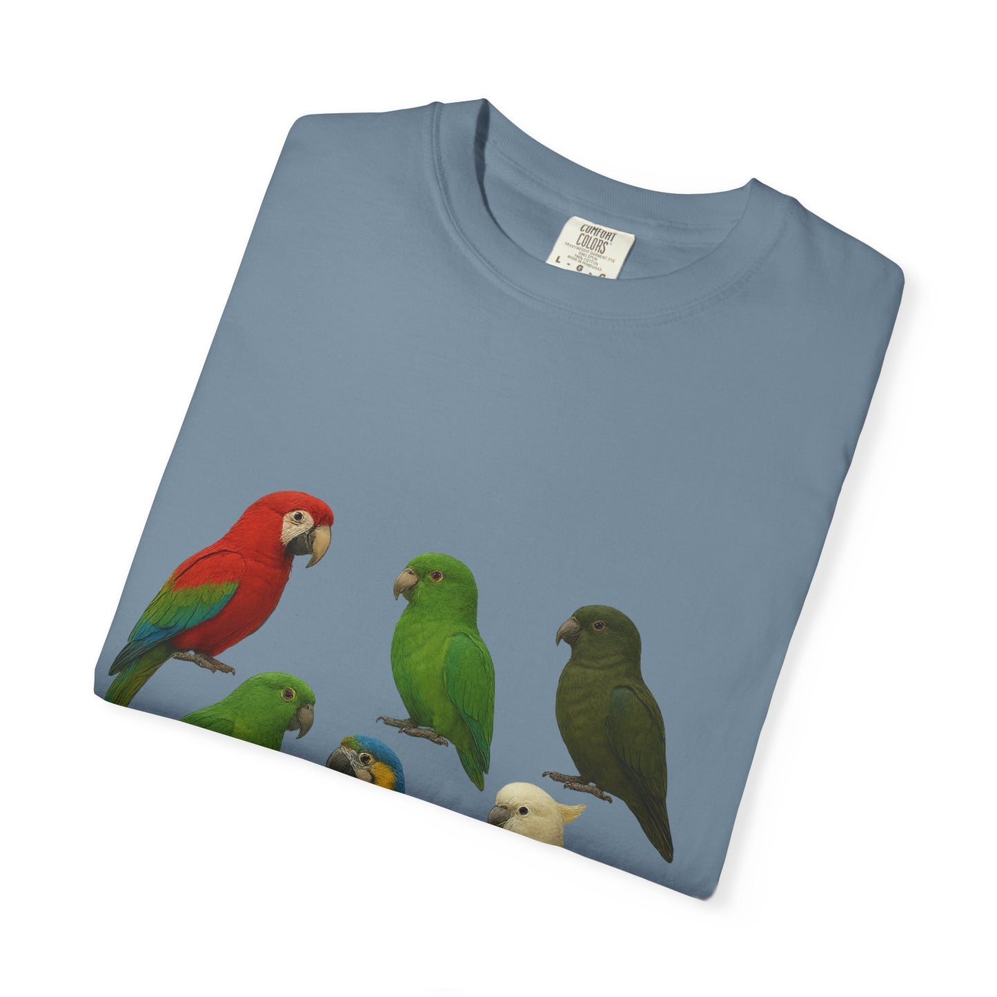 Bird Lover Graphic Shirt. Birdwatcher, Gift Idea. Birdwatching Tshirt Present. Bird Nerd Colorful Parrot Graphic Tee, Vibrant Bird Art Tee