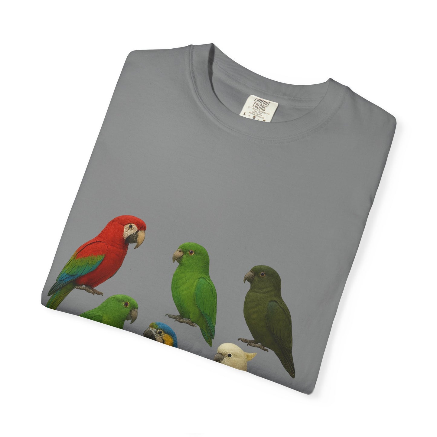 Bird Lover Graphic Shirt. Birdwatcher, Gift Idea. Birdwatching Tshirt Present. Bird Nerd Colorful Parrot Graphic Tee, Vibrant Bird Art Tee