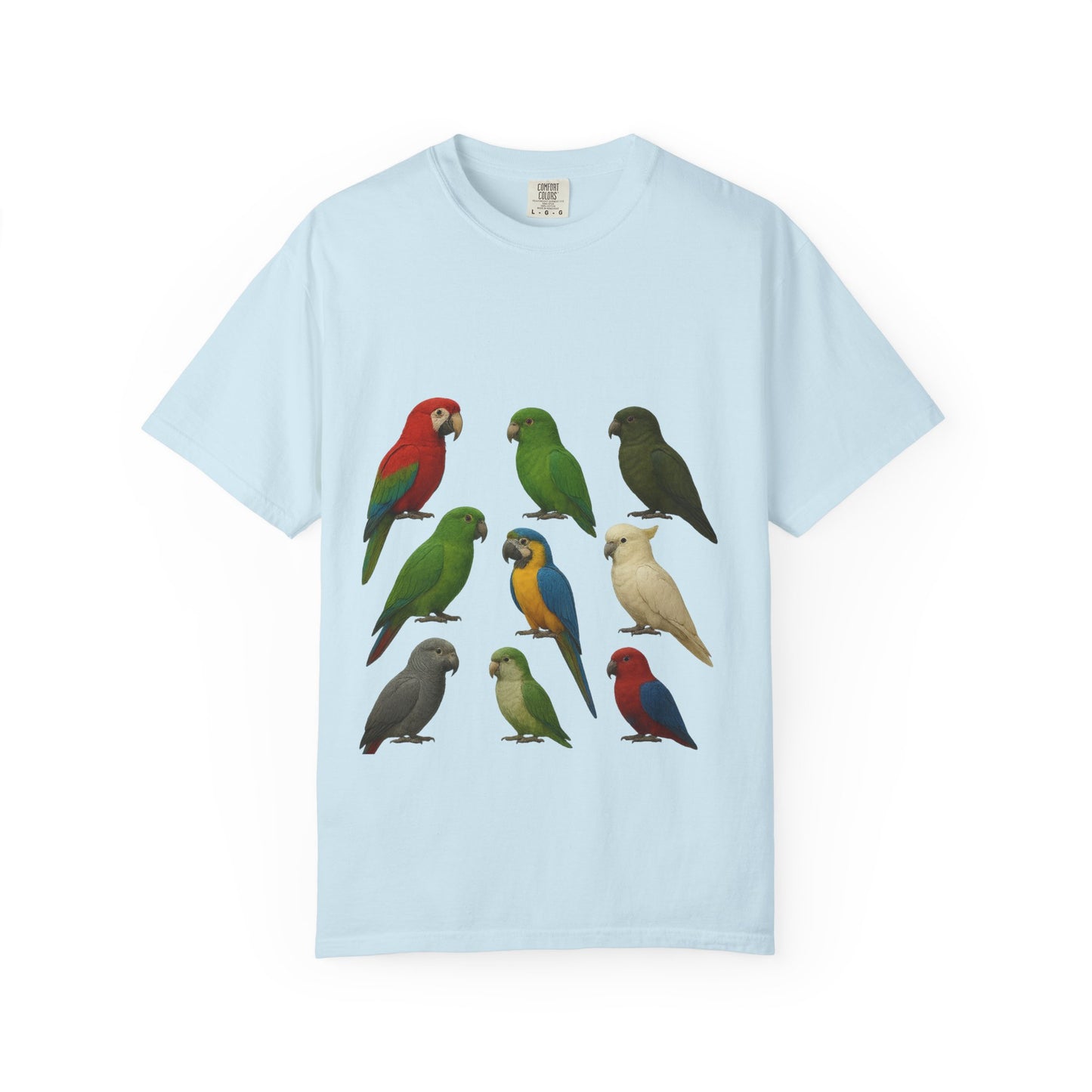 Bird Lover Graphic Shirt. Birdwatcher, Gift Idea. Birdwatching Tshirt Present. Bird Nerd Colorful Parrot Graphic Tee, Vibrant Bird Art Tee