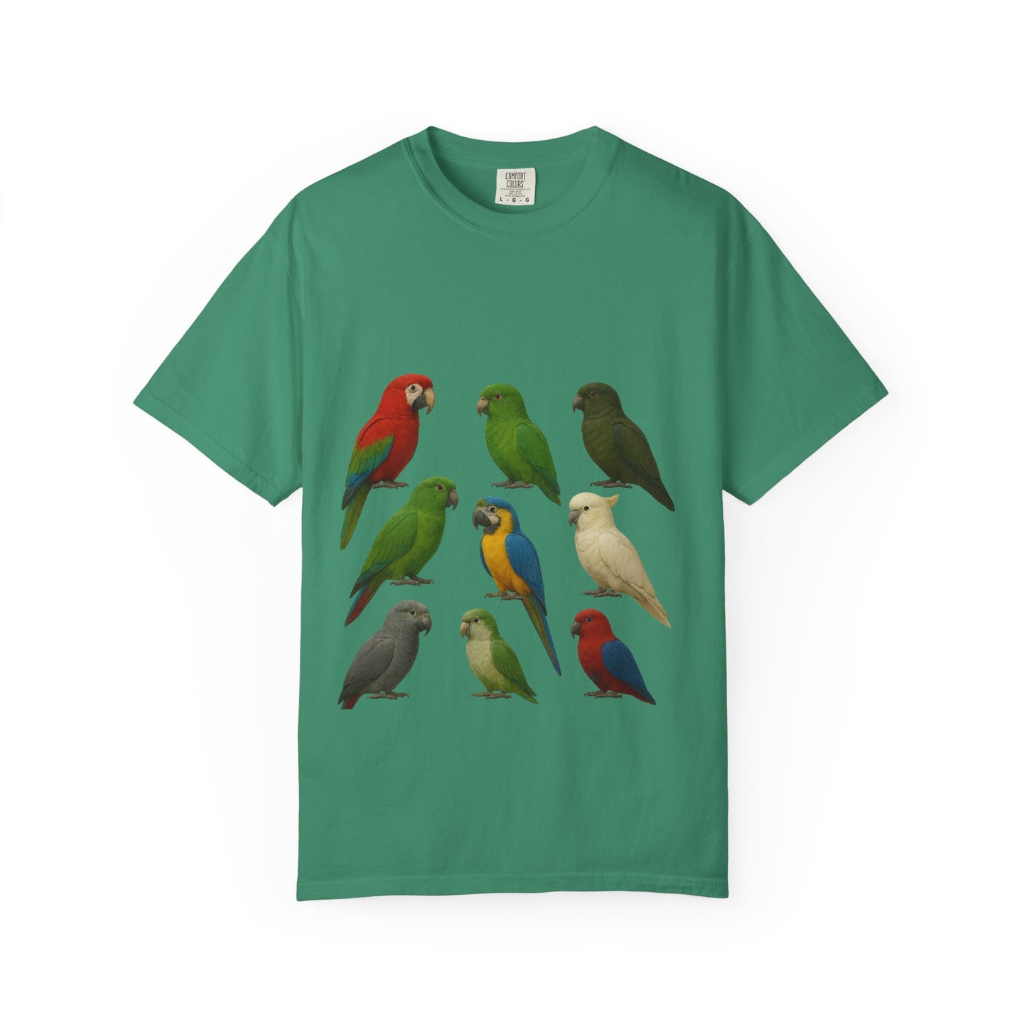 Bird Lover Graphic Shirt. Birdwatcher, Gift Idea. Birdwatching Tshirt Present. Bird Nerd Colorful Parrot Graphic Tee, Vibrant Bird Art Tee