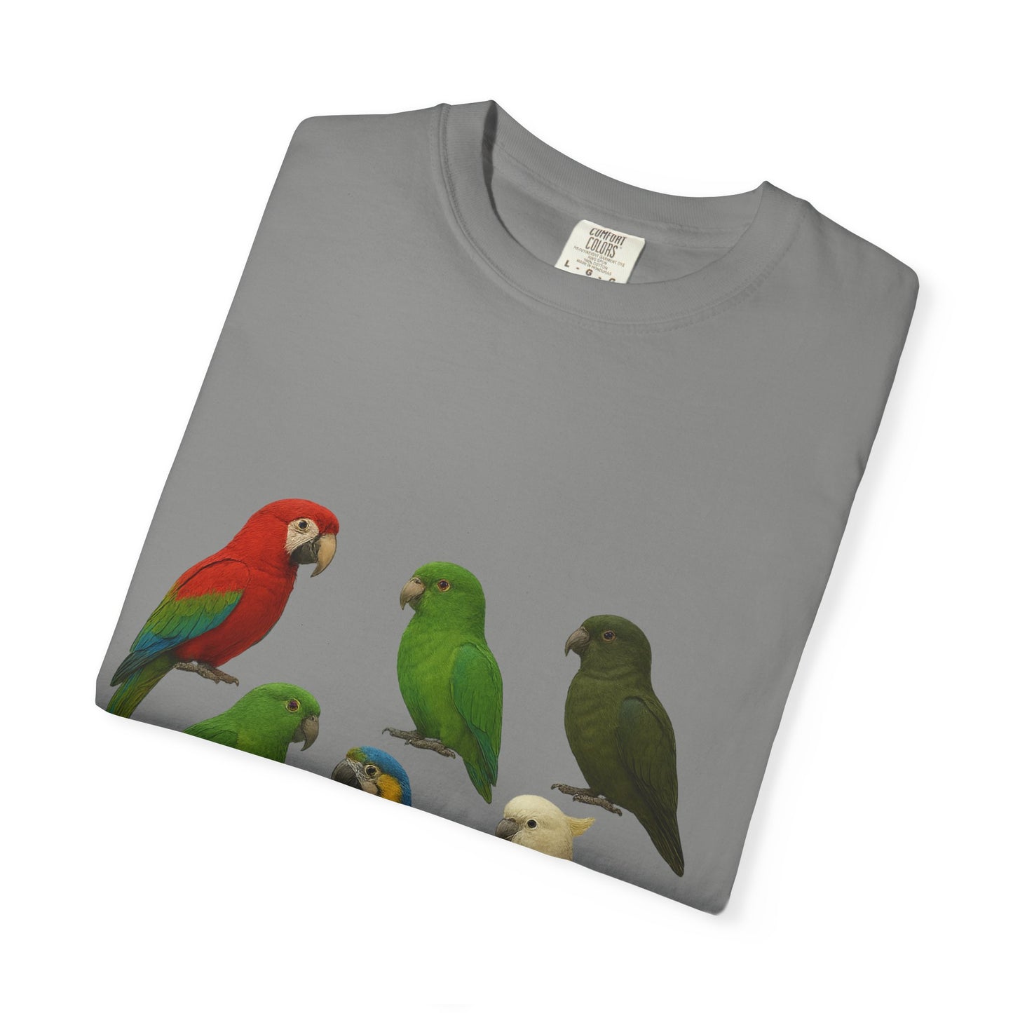 Bird Lover Graphic Shirt. Birdwatcher, Gift Idea. Birdwatching Tshirt Present. Bird Nerd Colorful Parrot Graphic Tee, Vibrant Bird Art Tee
