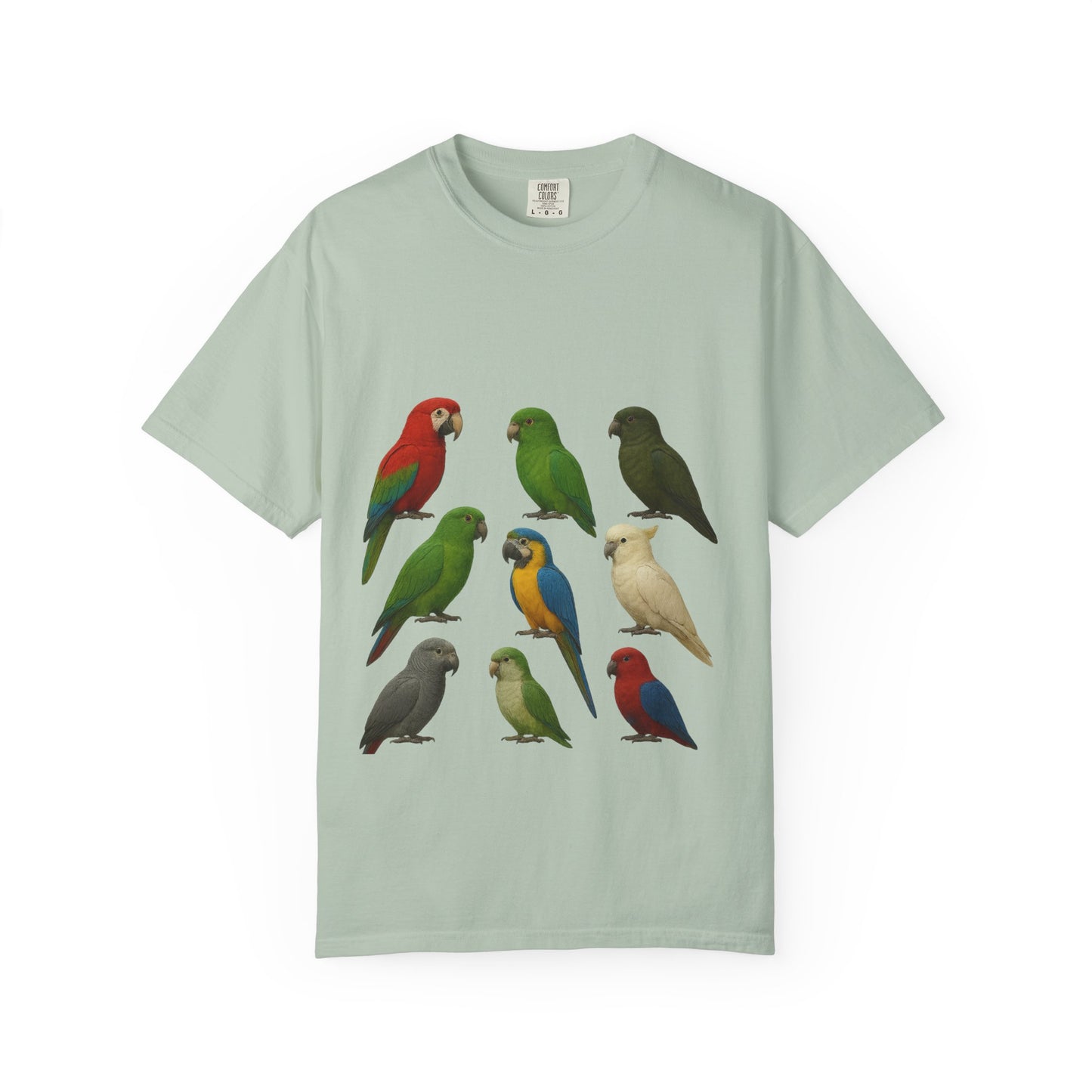 Bird Lover Graphic Shirt. Birdwatcher, Gift Idea. Birdwatching Tshirt Present. Bird Nerd Colorful Parrot Graphic Tee, Vibrant Bird Art Tee