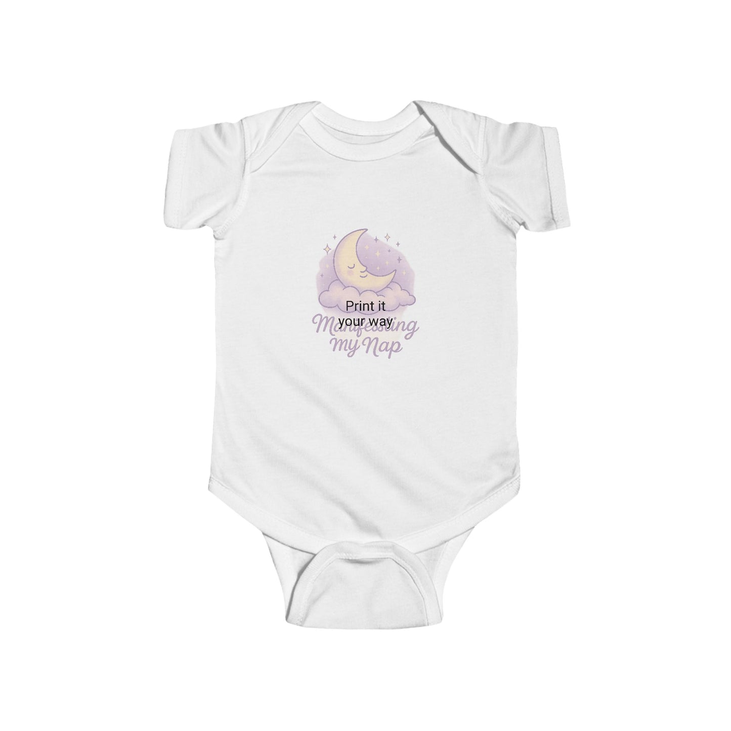 Adorable Infant Bodysuit - "Manifesting My Nap", Baby Shower Gift, Cute Baby Outfit, Toddler Apparel, Sleepy Time Clothing, Newborn