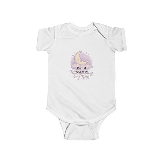 Adorable Infant Bodysuit - "Manifesting My Nap", Baby Shower Gift, Cute Baby Outfit, Toddler Apparel, Sleepy Time Clothing, Newborn