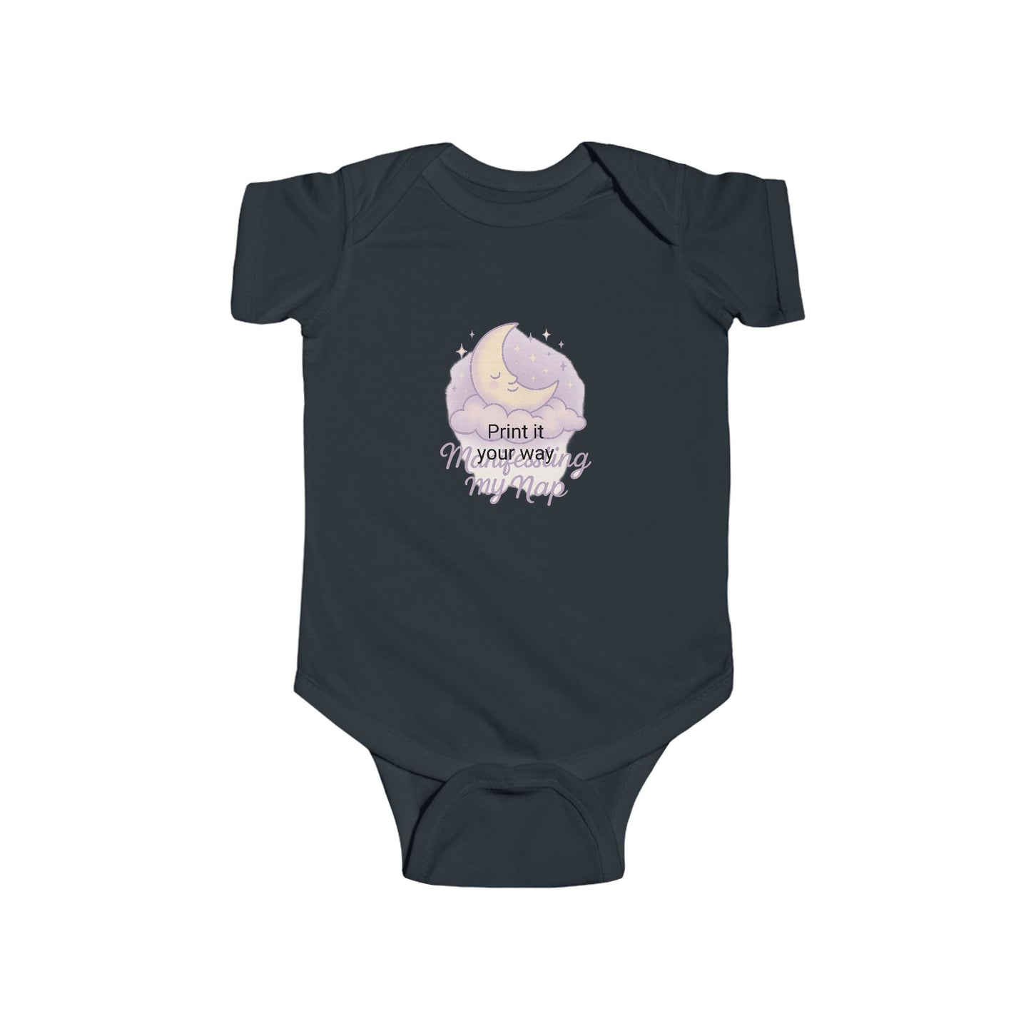 Adorable Infant Bodysuit - "Manifesting My Nap", Baby Shower Gift, Cute Baby Outfit, Toddler Apparel, Sleepy Time Clothing, Newborn