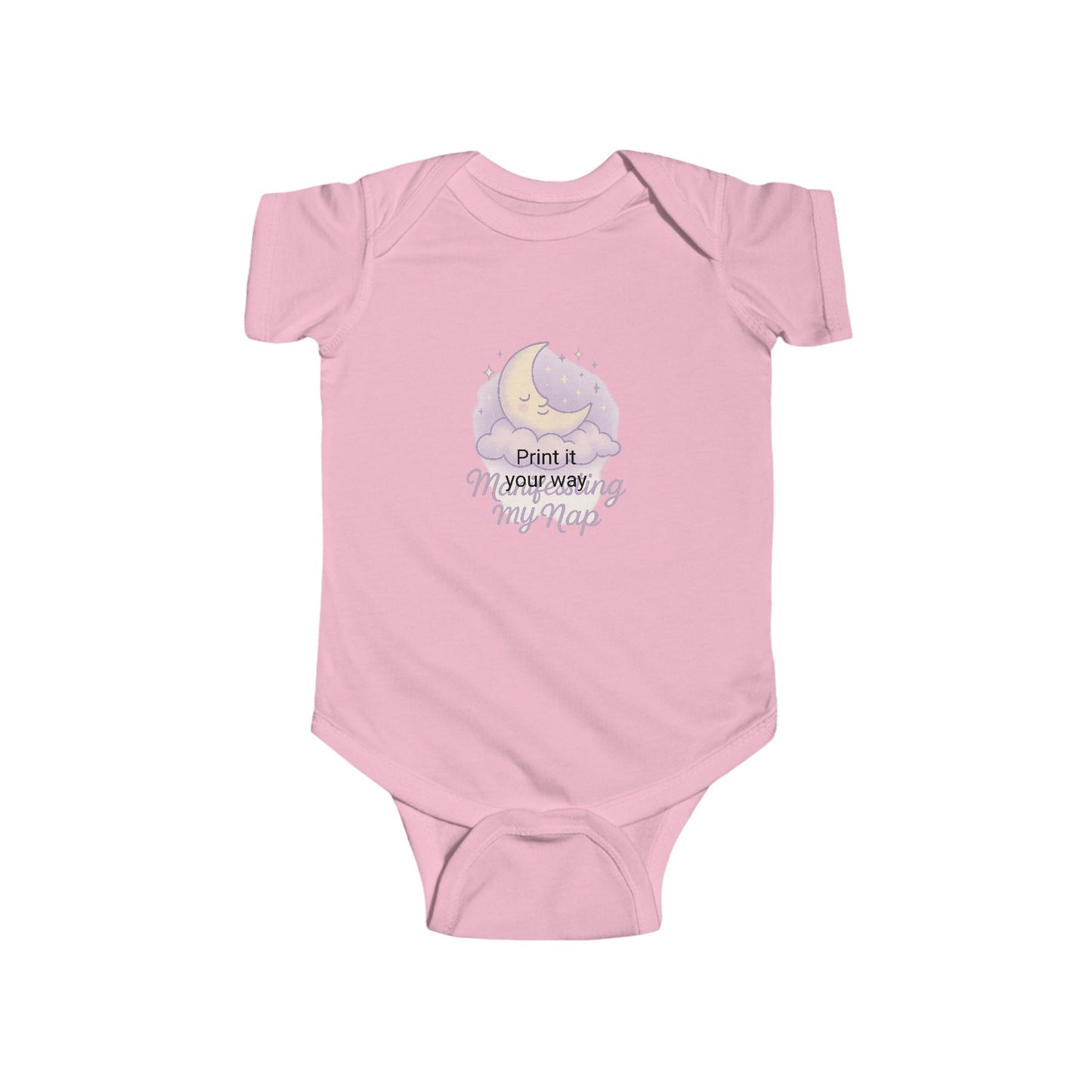 Adorable Infant Bodysuit - "Manifesting My Nap", Baby Shower Gift, Cute Baby Outfit, Toddler Apparel, Sleepy Time Clothing, Newborn