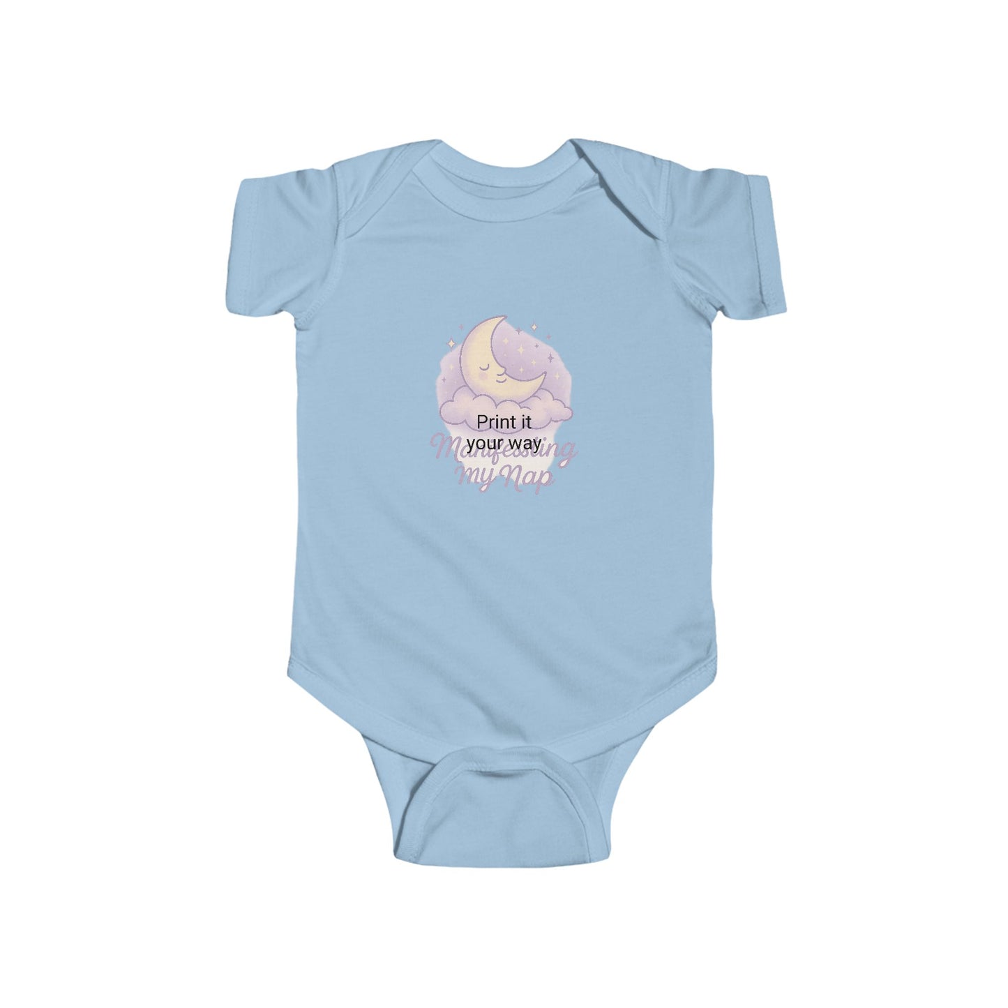Adorable Infant Bodysuit - "Manifesting My Nap", Baby Shower Gift, Cute Baby Outfit, Toddler Apparel, Sleepy Time Clothing, Newborn
