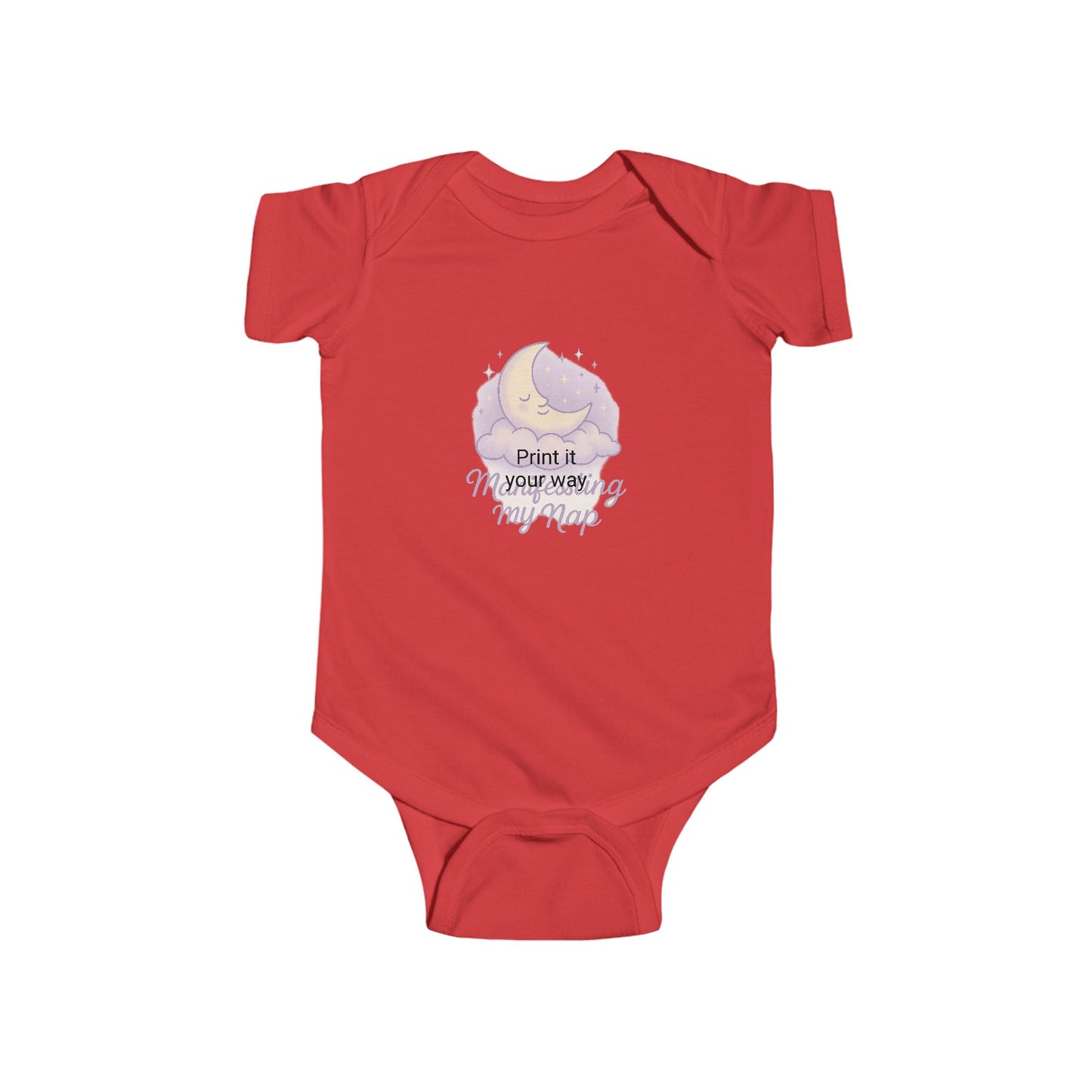 Adorable Infant Bodysuit - "Manifesting My Nap", Baby Shower Gift, Cute Baby Outfit, Toddler Apparel, Sleepy Time Clothing, Newborn