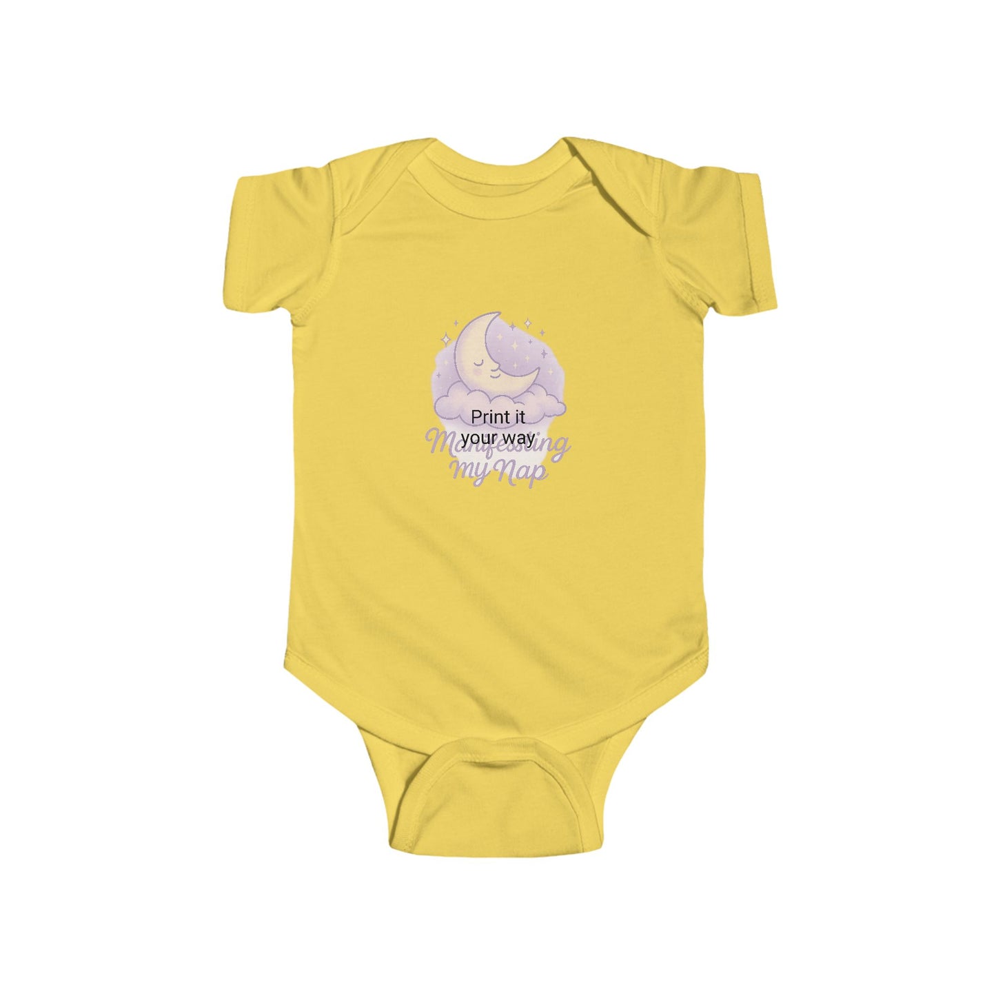 Adorable Infant Bodysuit - "Manifesting My Nap", Baby Shower Gift, Cute Baby Outfit, Toddler Apparel, Sleepy Time Clothing, Newborn