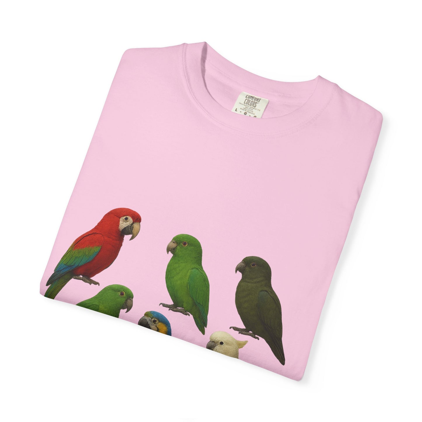 Bird Lover Graphic Shirt. Birdwatcher, Gift Idea. Birdwatching Tshirt Present. Bird Nerd Colorful Parrot Graphic Tee, Vibrant Bird Art Tee