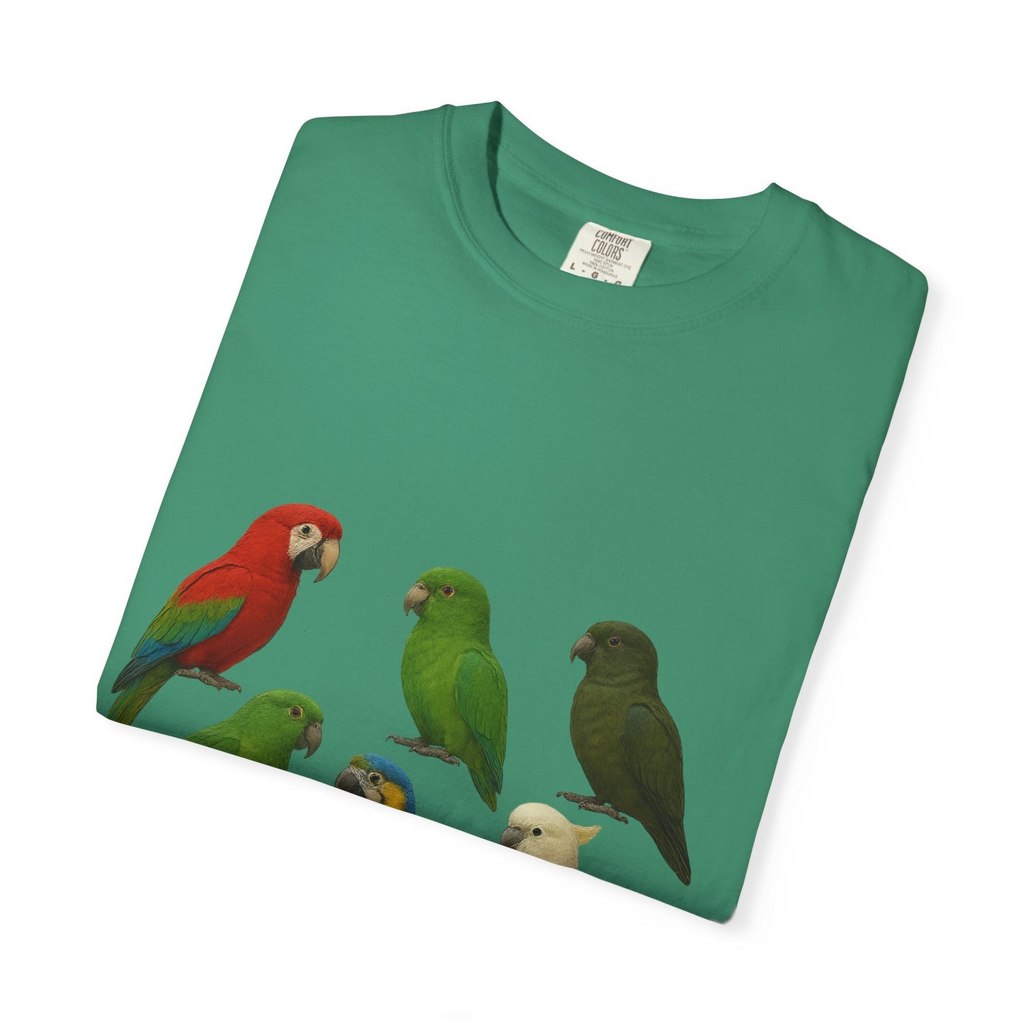 Bird Lover Graphic Shirt. Birdwatcher, Gift Idea. Birdwatching Tshirt Present. Bird Nerd Colorful Parrot Graphic Tee, Vibrant Bird Art Tee