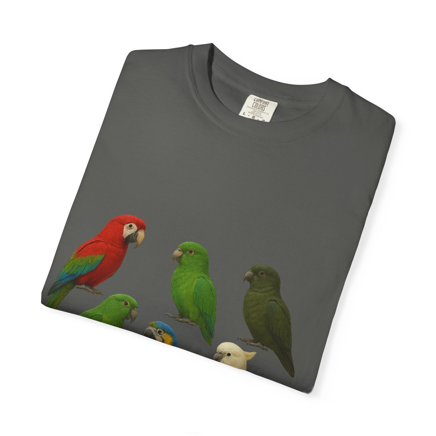 Bird Lover Graphic Shirt. Birdwatcher, Gift Idea. Birdwatching Tshirt Present. Bird Nerd Colorful Parrot Graphic Tee, Vibrant Bird Art Tee