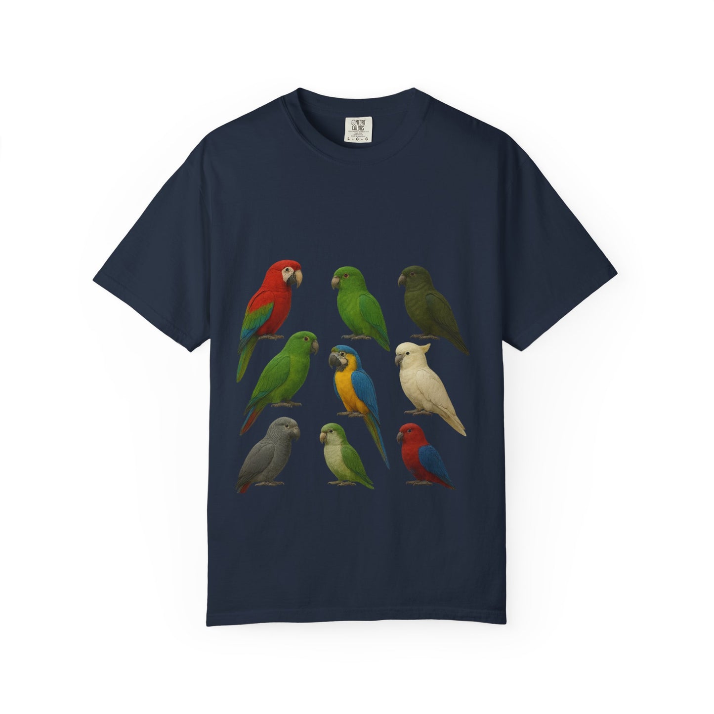 Bird Lover Graphic Shirt. Birdwatcher, Gift Idea. Birdwatching Tshirt Present. Bird Nerd Colorful Parrot Graphic Tee, Vibrant Bird Art Tee