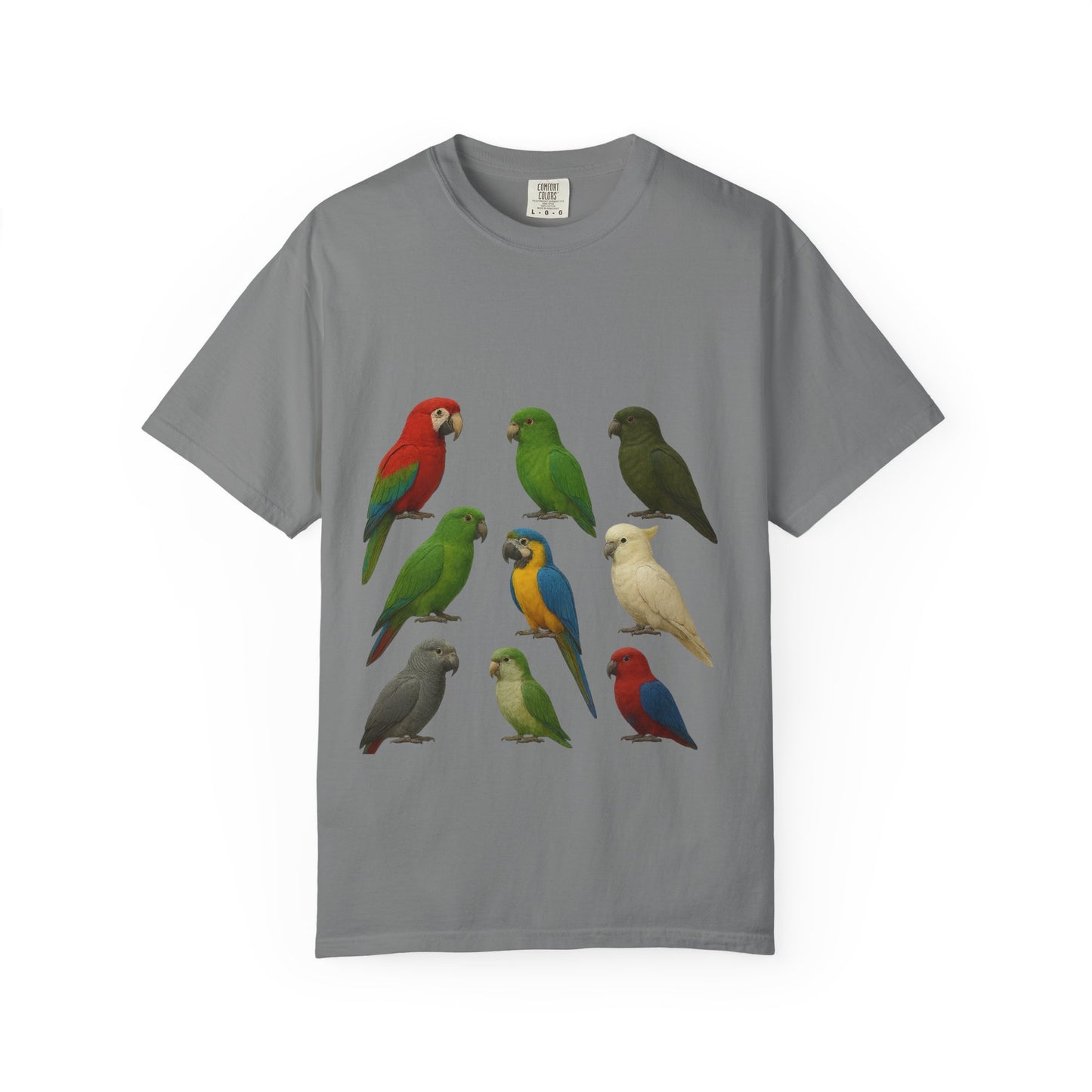 Bird Lover Graphic Shirt. Birdwatcher, Gift Idea. Birdwatching Tshirt Present. Bird Nerd Colorful Parrot Graphic Tee, Vibrant Bird Art Tee