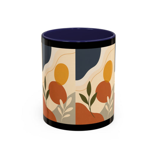 Bohemian Accent Coffee Mug, Aesthetic Gift for Home, Modern Art Mug for Coffee Lovers, Unique Kitchen Decor, Eco-Friendly Drinkware