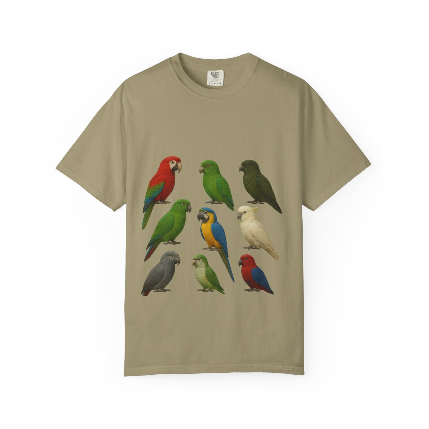Bird Lover Graphic Shirt. Birdwatcher, Gift Idea. Birdwatching Tshirt Present. Bird Nerd Colorful Parrot Graphic Tee, Vibrant Bird Art Tee